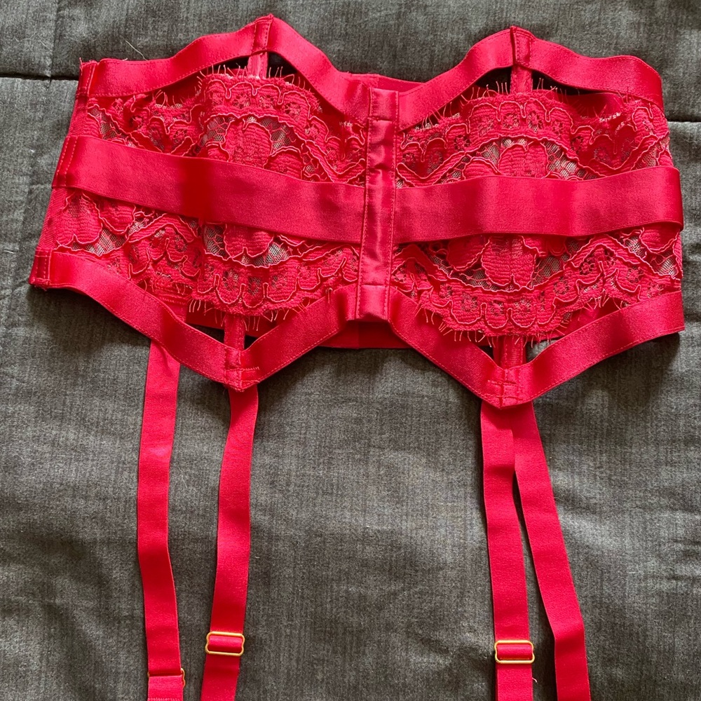 Victorias Secret Red Garter Belt XS/S